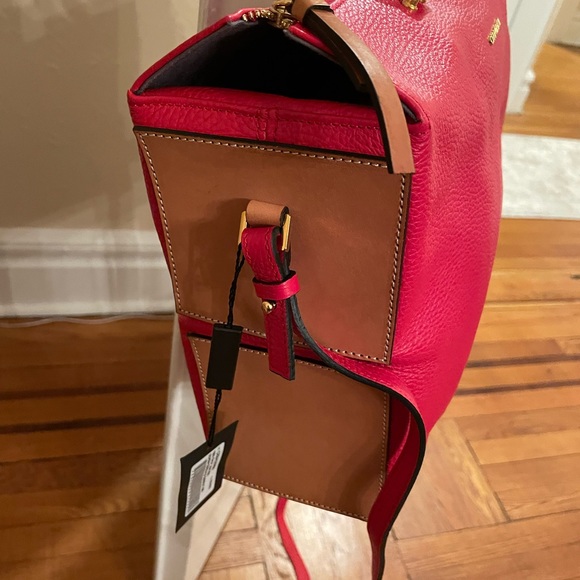 Cerruti 1881 Leather Bag , red, new - Picture 7 of 8